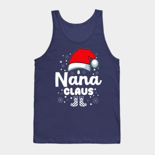 Nana Claus Santa Hat Christmas Family Tank Top